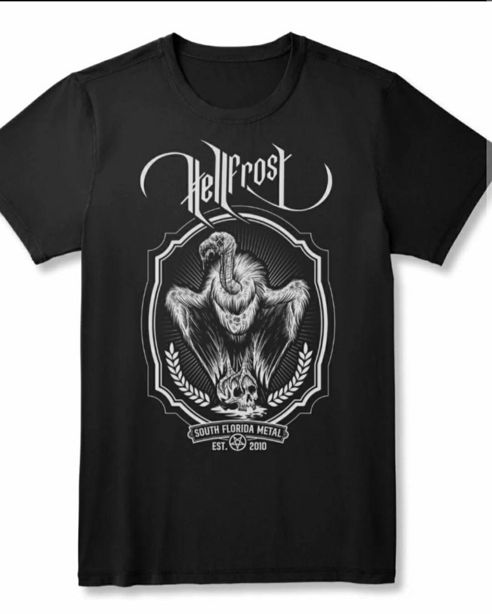 HellfrostO's tweet photo. Limited edition shirts are here
Order now https://t.co/gsA31JUwLb
#Florida #floridametal #usbm #vultureculture #deathmetal https://t.co/OwzUIxGKjn