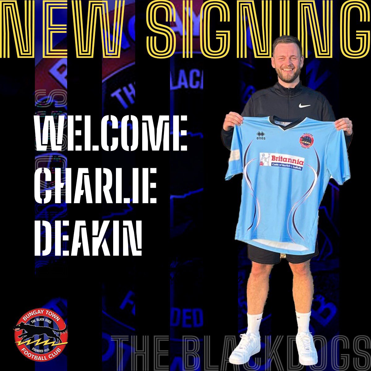 We are delighted to announce the signing of Charlie Deakin from Long Stratton. The classy attacking midfielder has featured 200 times in the Premier Division for Stratton, scoring 57 goals. ‘Deaks’ becomes the first signing of the new management!