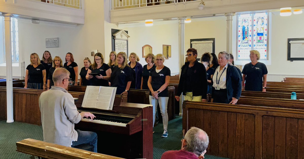 A brilliant rehearsal this evening with the Plymouth Military Wives and they are sounding fabulous…the wives are joining us for our 100th concert at <a href="/TRPlymouth/">Theatre Royal Plymouth</a> in September. Book now!!
