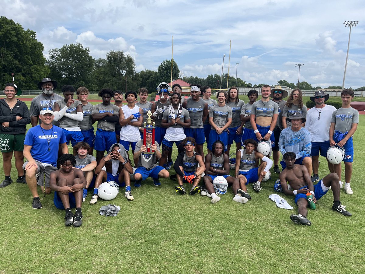 Marshall County Football (@mchs_fball) on Twitter photo The Tigers take home the 7v7 Championship at Riverdale! Great day to be a Tiger!
#Family <a href="/SCMCHS/">MCHS Student Council</a> <a href="/mchs_tigerstn/">Marshall County High School (TN)</a> <a href="/MC_CHEERLEADERS/">MCHS Cheer</a> <a href="/jperry_2/">Dr. Justin Perry</a> The Tigers take home the 7v7 Championship at Riverdale! Great day to be a Tiger!
#Family <a href="/SCMCHS/">MCHS Student Council</a> <a href="/mchs_tigerstn/">Marshall County High School (TN)</a> <a href="/MC_CHEERLEADERS/">MCHS Cheer</a> <a href="/jperry_2/">Dr. Justin Perry</a>