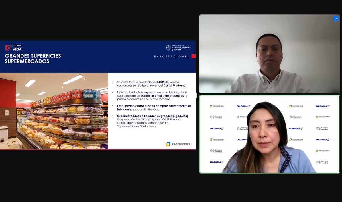OscarS94's tweet photo. Más de 150 empresarios y emprendedores participaron en el viaje de #LaVueltaAlMundo con @PROCOLOMBIACO del día de hoy 🇨🇴. En esta ocasión exploramos las oportunidades para las empresas del sector agroalimentos en Puerto Rico 🇵🇷 y Ecuador  🇪🇨 https://t.co/bRGVxf0HYx