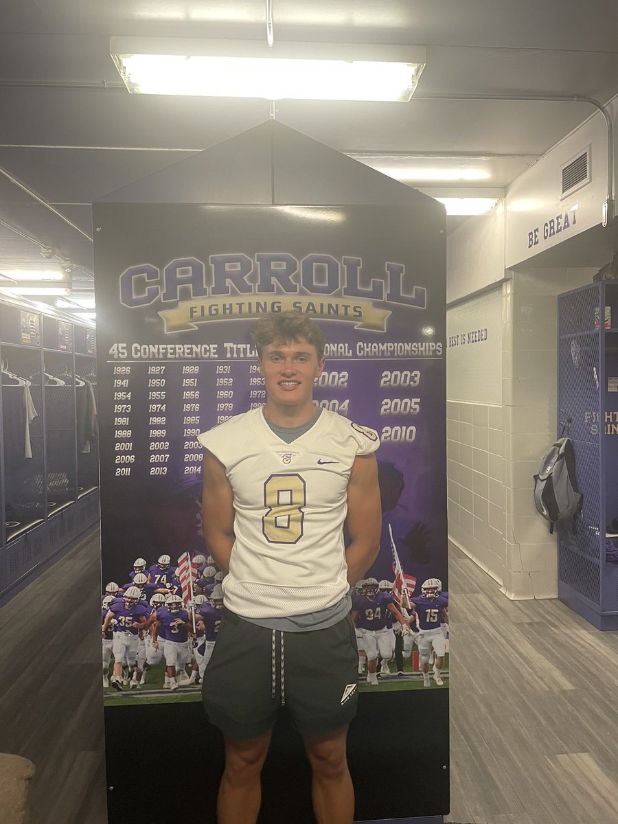 Thank you too all the coaches at <a href="/FootballCarroll/">Carroll College Football</a> for the awesome visit!
<a href="/CoachPfanny/">Alex Pfannenstiel</a> <a href="/CoachTPurcell/">Coach Troy Purcell</a>