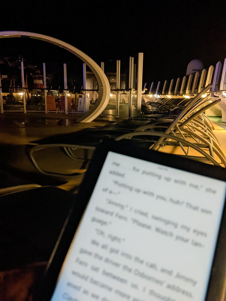 dfteach's tweet image. ✅ Read on a plane at 30k feet 
✅ Read on a beach in the Bahamas
✅ Read on a ship in the Atlantic on the top deck

Where do you read? 🤪

#ImpactRetreat #TeacherCruise