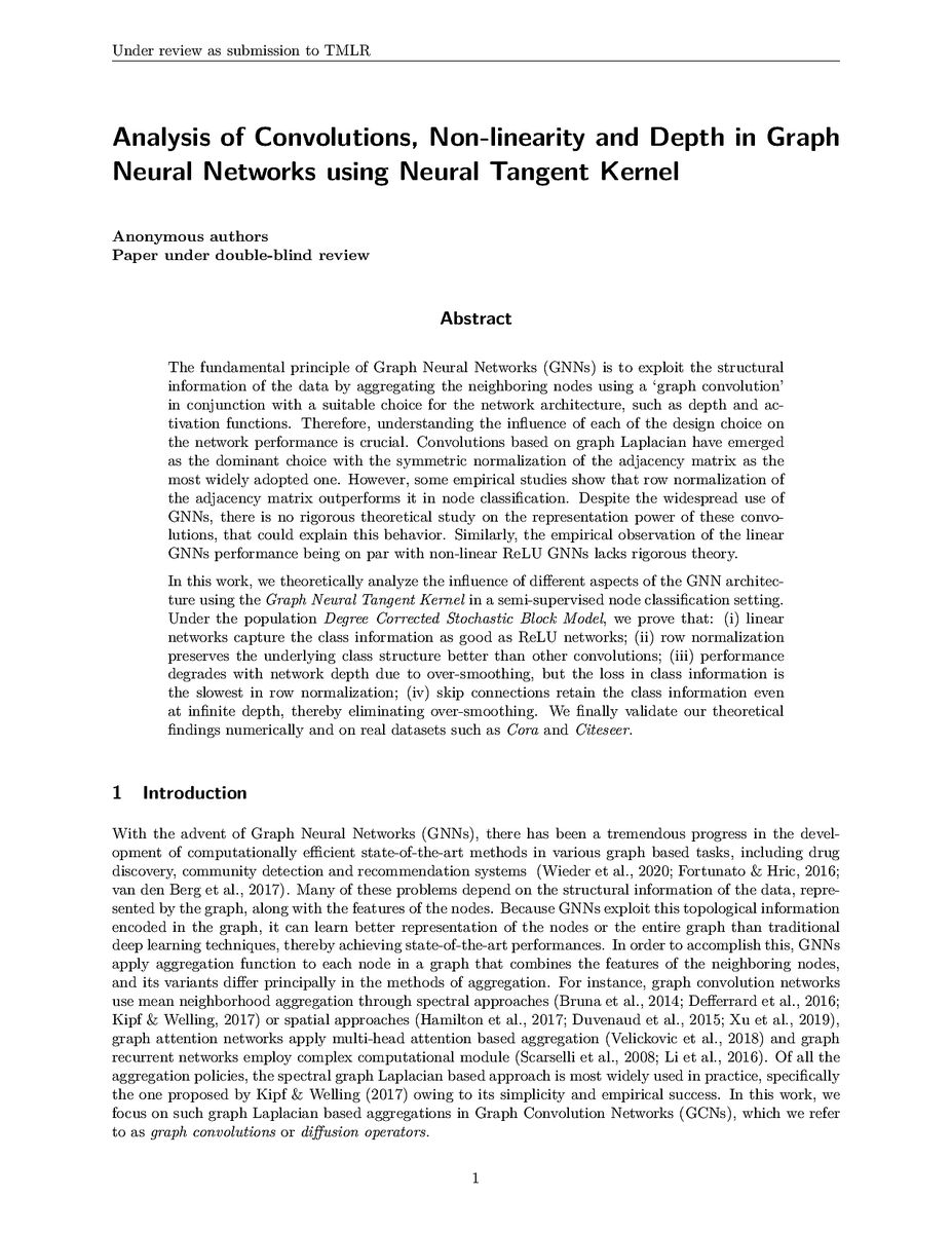 TmlrSub's tweet image. Analysis of Convolutions, Non-linearity and Depth in Graph Neural Networks using Neural Tangent Kernel

openreview.net/forum?id=xgYgD…

#networks #adjacency #graph