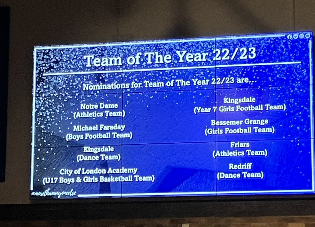 Well done to all our nominees this evening. We’re so proud of you! 
<a href="/LPESSN/">LPESSN 💙</a> <a href="/baconscollege/">Bacon's College</a> <a href="/lb_southwark/">Southwark Council</a>