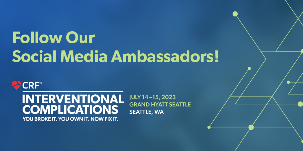 crfheart's tweet photo. #CompCourse2023 is almost here! Want fresh perspectives and real-time updates from the meeting? Follow our Social Media Ambassadors! They'll share valuable insights that you won't want to miss. 

@LAzzaliniMD @RhianEDavies1 @KateKearney4 @kjkunkelmd @AdedotunOgunsua @perc_surgeon https://t.co/Q1alpO32Hz