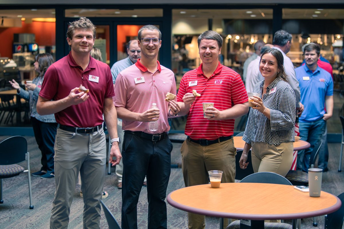 IndWes's tweet photo. Yesterday, Dr. and Mrs. Kulaga hosted their first 1920 coffee break! The event was 19 minutes and 20 seconds long, as a humorous nod to the year IWU began. The break served to bring faculty and staff together during the summer to chat, enjoy coffee and connect! https://t.co/h6FQtUEqsP