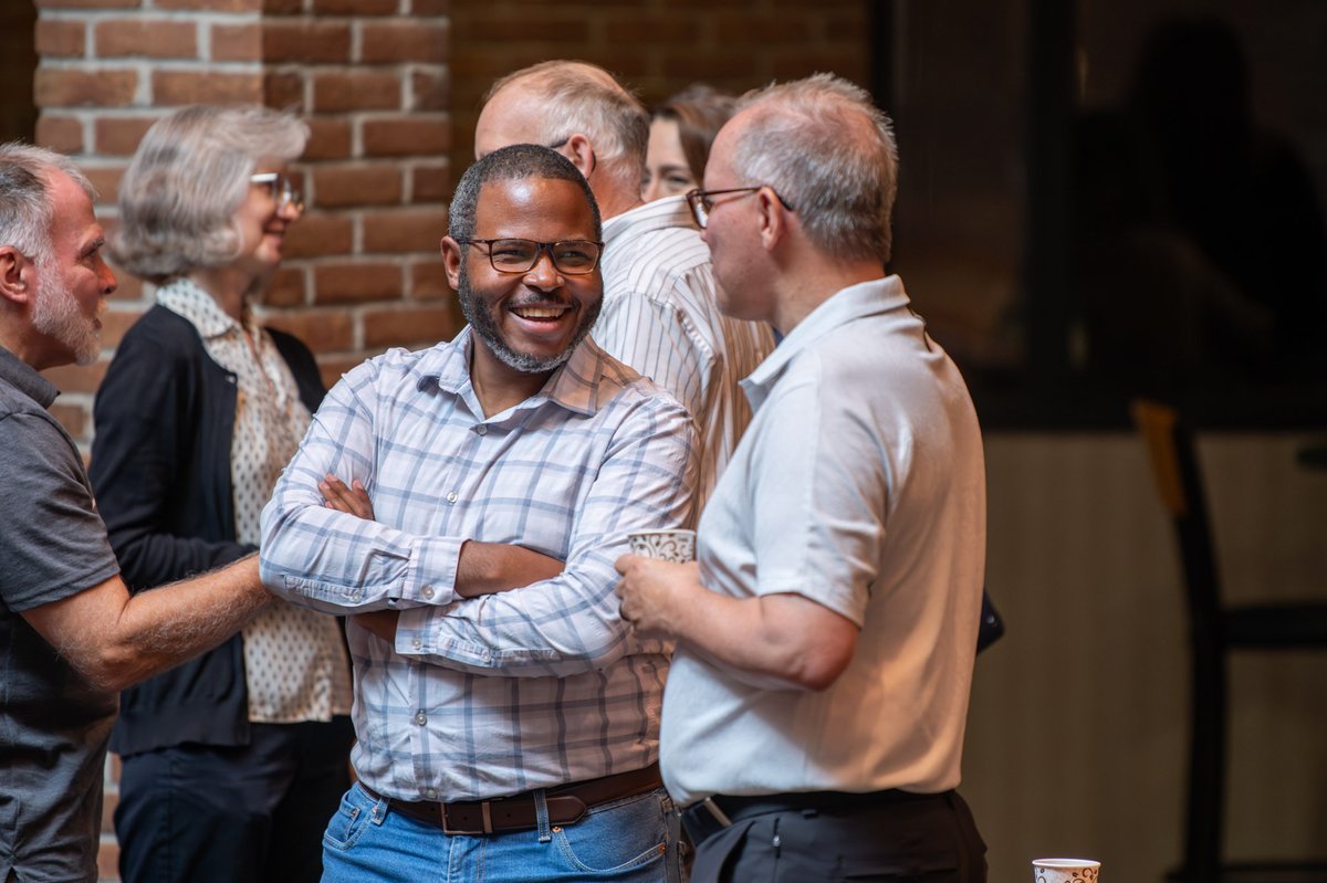 IndWes's tweet photo. Yesterday, Dr. and Mrs. Kulaga hosted their first 1920 coffee break! The event was 19 minutes and 20 seconds long, as a humorous nod to the year IWU began. The break served to bring faculty and staff together during the summer to chat, enjoy coffee and connect! https://t.co/h6FQtUEqsP