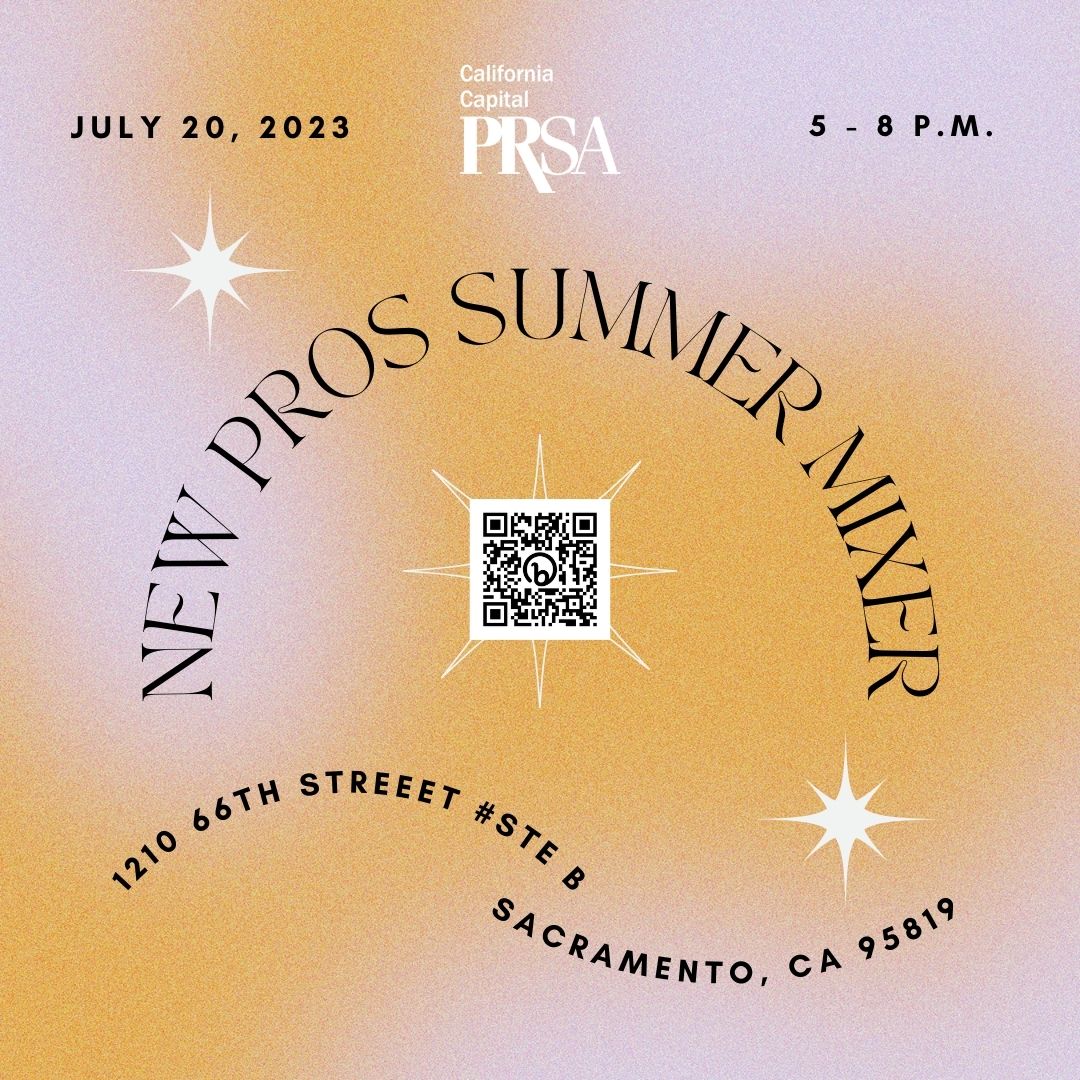 PRSASacramento's tweet photo. Are you new to PR or a student about to enter the industry? Come network with #PRSASac members and others just starting out for an evening of fun and craft beer at High Water Brewing Sacramento! RESERVE YOUR SPOT ✨➡️ https://t.co/utt7dlG3Li https://t.co/HPv3kUIRxJ