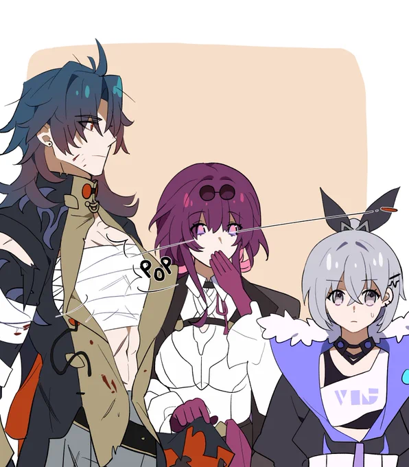 Blade's shirt#HonkaiStarRail #Blade #Kafka #Silverwolf 