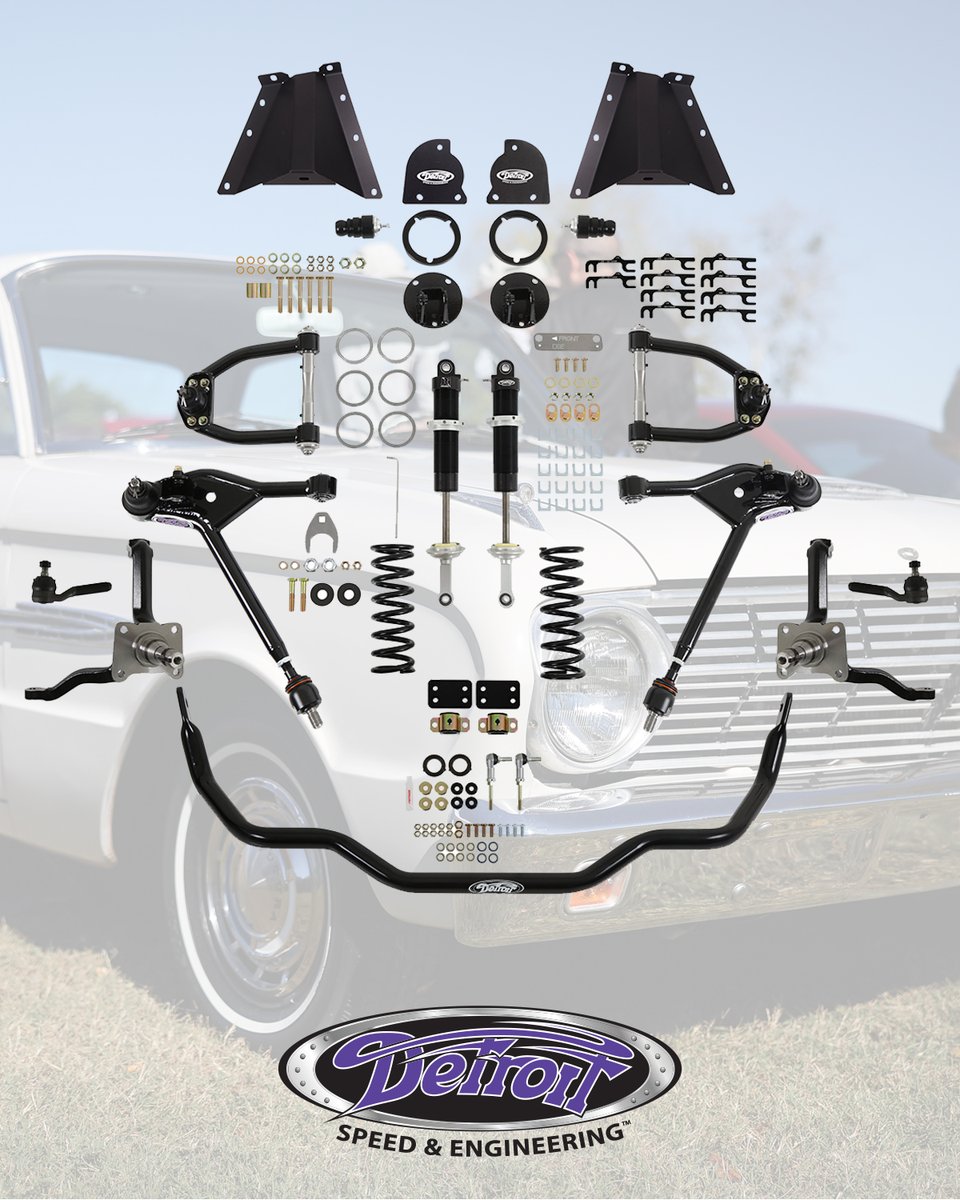 Holley_News's tweet photo. New Product: Detroit Speed – Front Speed Kit 1/2 for 1960-65 Ford Falcon/Mercury Comet

Learn more here: https://t.co/bjfe4VYgox

#DetroitSpeed #DetroitSpeedEquipped #Suspension https://t.co/RlkS139nnb