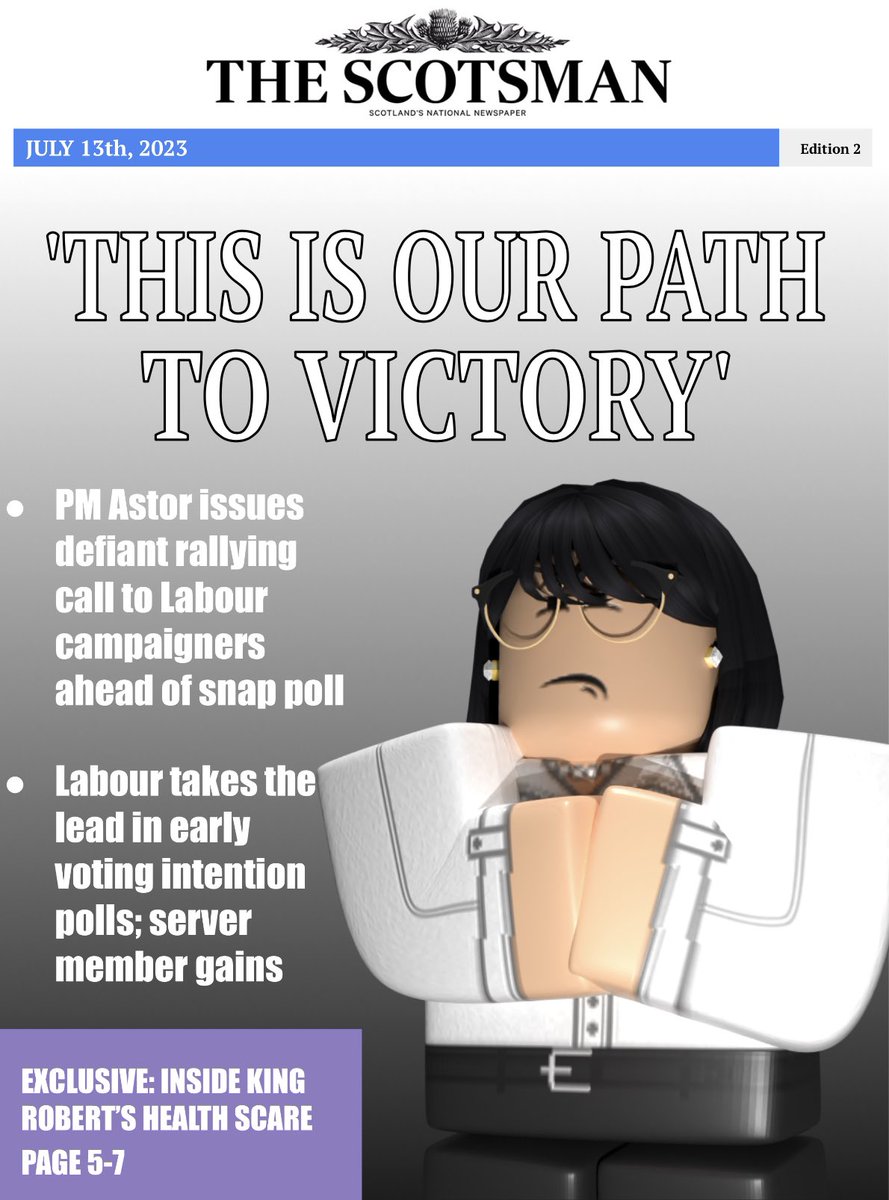 MAKE SURE TO PICK UP THE NEW ELECTION SPECIAL EDITION OF THE SCOTSMAN. 

AVAILABLE AT ALL GOOD NEWSAGENTS.