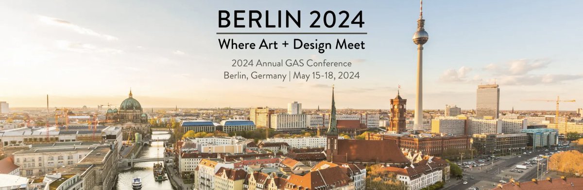 The 2024 Glass Art Society Conference,  scheduled to take place next year from May 15th through the 18th in  Berlin, Germany, will be the first European conference since the 2018 Murano event. Proposals due 7/30! rb.gy/noh1t