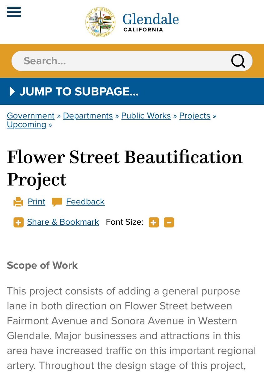 streetsforall's tweet photo. Hi @MyGlendale — there’s nothing “beautiful” about turning a 4 lane road into a 6 lane road for cars.

You’re inducing more traffic, making pollution worse, and making the road more dangerous for everyone.

Climate change is real. Time to stop this. @ArdyKassakhian @AraJNajarian https://t.co/l4FFbV4zXU