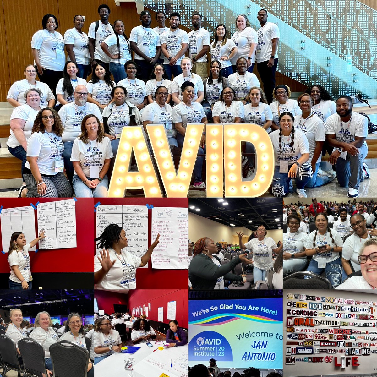 MrsNavarro_NCHS's tweet photo. ✌🏻 Day 2: 🎓AVID Summer Institute - San Antonio @HumbleISD_AVID @HumbleISD_HMS @HumbleISD #AVID4Possibility #onemissiononevisiononeteam #aboveandbeyond https://t.co/MhUt9trXti