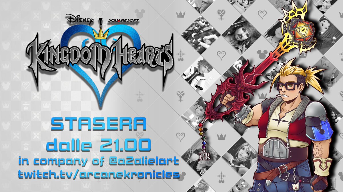 ArcaneKronicles's tweet photo. Bunongiorno Arcanistə! Come avevamo promesso stasera su ARCANE Gaming arriva #KingdomHearts! Sperando che il caldo non ci prenda prima e traformi in nobody...Vi aspettiamo stasera dalle 21 sul nostro canale!

https://t.co/Qb1vNA6lgg https://t.co/b0BmuUYe5f