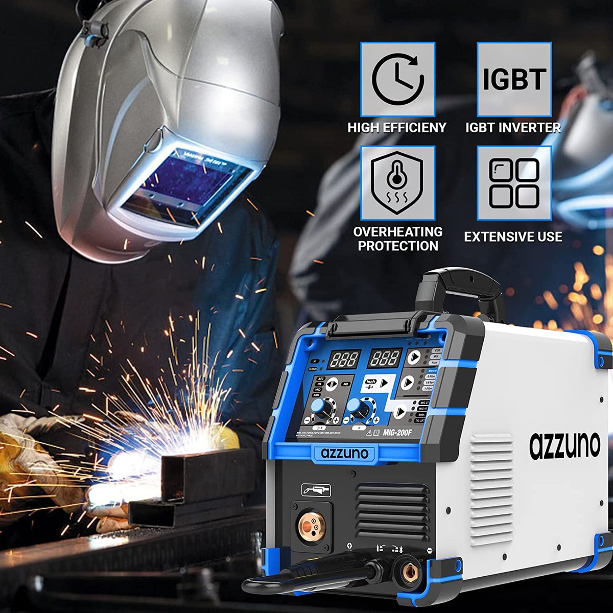 automaximizer's tweet image. AZZUNO 200A MIG WELDER,110V/220V DUAL VOLTAGE MULTIPROCESS WELDER,GAS GASLESS MIG WELDING MACHINE,
Buy Now: t.ly/7JsRQ
#welder #welding #carcamera #automaximizer #premiumquality #automotivetools #automotive #caraccessories #cars