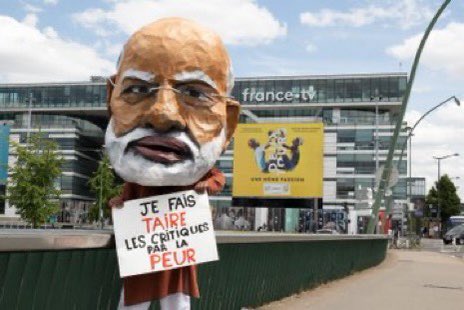 sajournal1's tweet image. Anti Modi Protest in France #ModiFranceVisit #Modinotwelcome