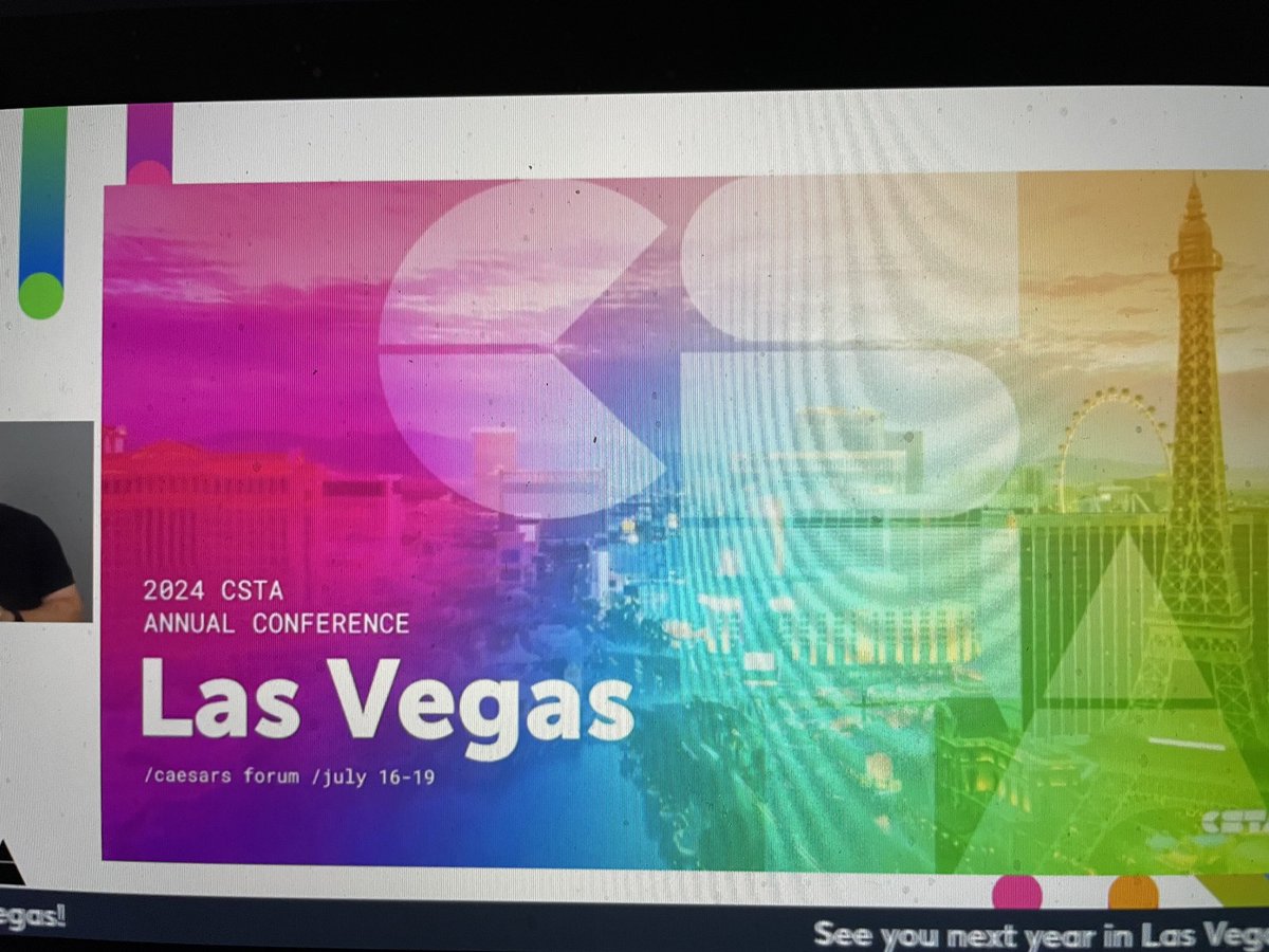It’s official Las Vegas CSTA 2024!! @csteachersorg #CSTA2023 @cstagla