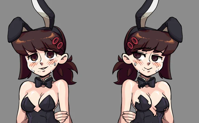 Reverse side for my Kobeni bunnygirl~  #Chainsawman #Skullgirls