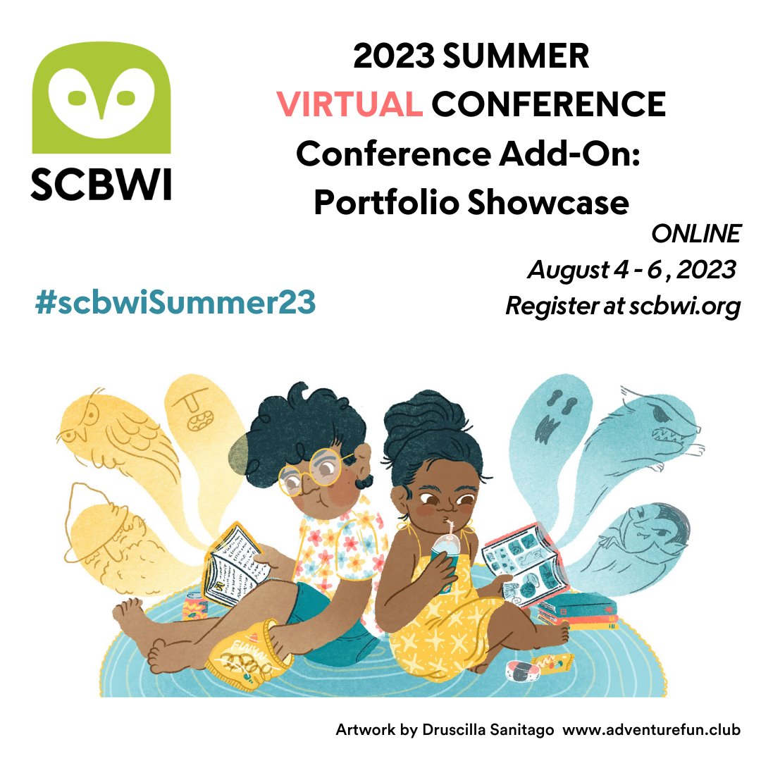 scbwi's tweet image. Are you looking for a way to get your art in front of industry professionals? Submit to our Portfolio Showcase! 🏆 🎨

scbwi.org/events/summer-…

#kidlitart #childrensbookillustrator #artistopportunity #SCBWI #scbwiSummer23