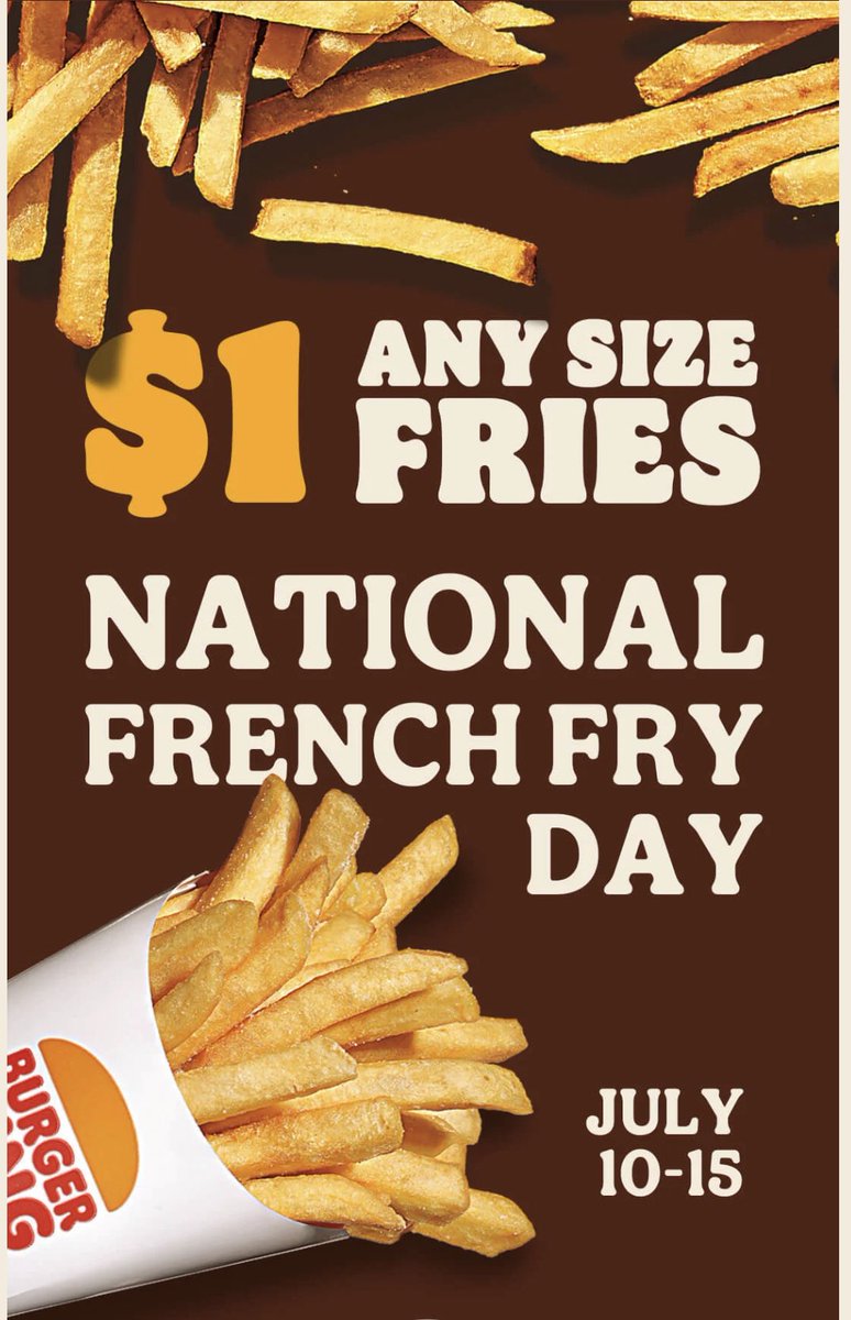 babykat's tweet photo. #free fries anyone?! #bk July 10-15 https://t.co/foEWi38oEj