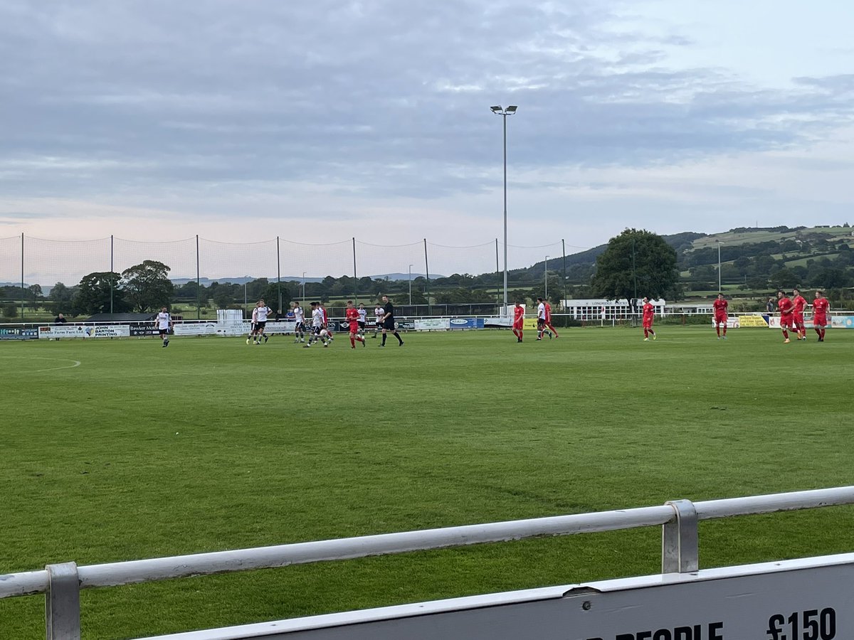 Off to Longridge today 

Preseason game
The Mike Riding Ground - North West Counties Premier Division Table 

🔴 Longridge 1 - 2 Bamber Bridge ⚪️ (HT0-1)
About 150 in attendance 
@LongridgeTownFC 
#Nonleague #Preseason #Groundhopping #England #Longridge #BamberBridge #Football