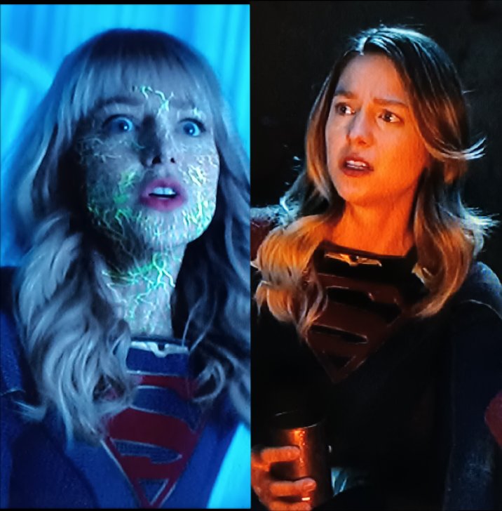 FuquaWusah's tweet photo. @Supergirltvsite
Y'all f'd up...
Supergirl got blasted into the phantom zone and trapped. While everyone on the show was worried and boohooing somewhere along her dodging phantoms and trying to get back, evidently she found a hair salon in there also. 😁😁😁 https://t.co/n4qKOcoooE