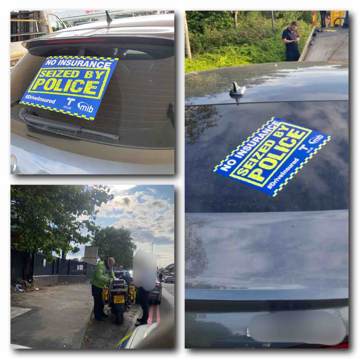 #RHPT Today we carried a joint operation with The Motor Insurance Bureau in West Bromwich.  Of the vehicles stopped, 6 were seized for not having valid cover. #checkyourdocuments @DriveInsured @PaulFarleyMIB @SandwellPolice @OpTutelage