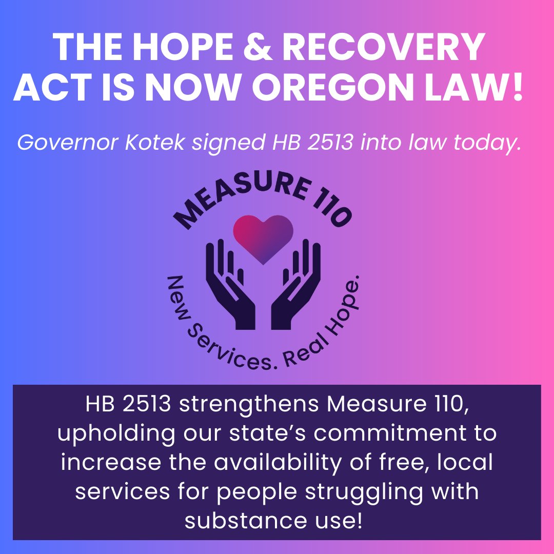 HJRAOregon's tweet photo. HB 2513 will do this through increased oversight and accountability, more timely distribution of funding, and redoubling the implementation of proven, public health approaches to addiction services and treatment. #orleg #orpol https://t.co/0mZrQtAvUp