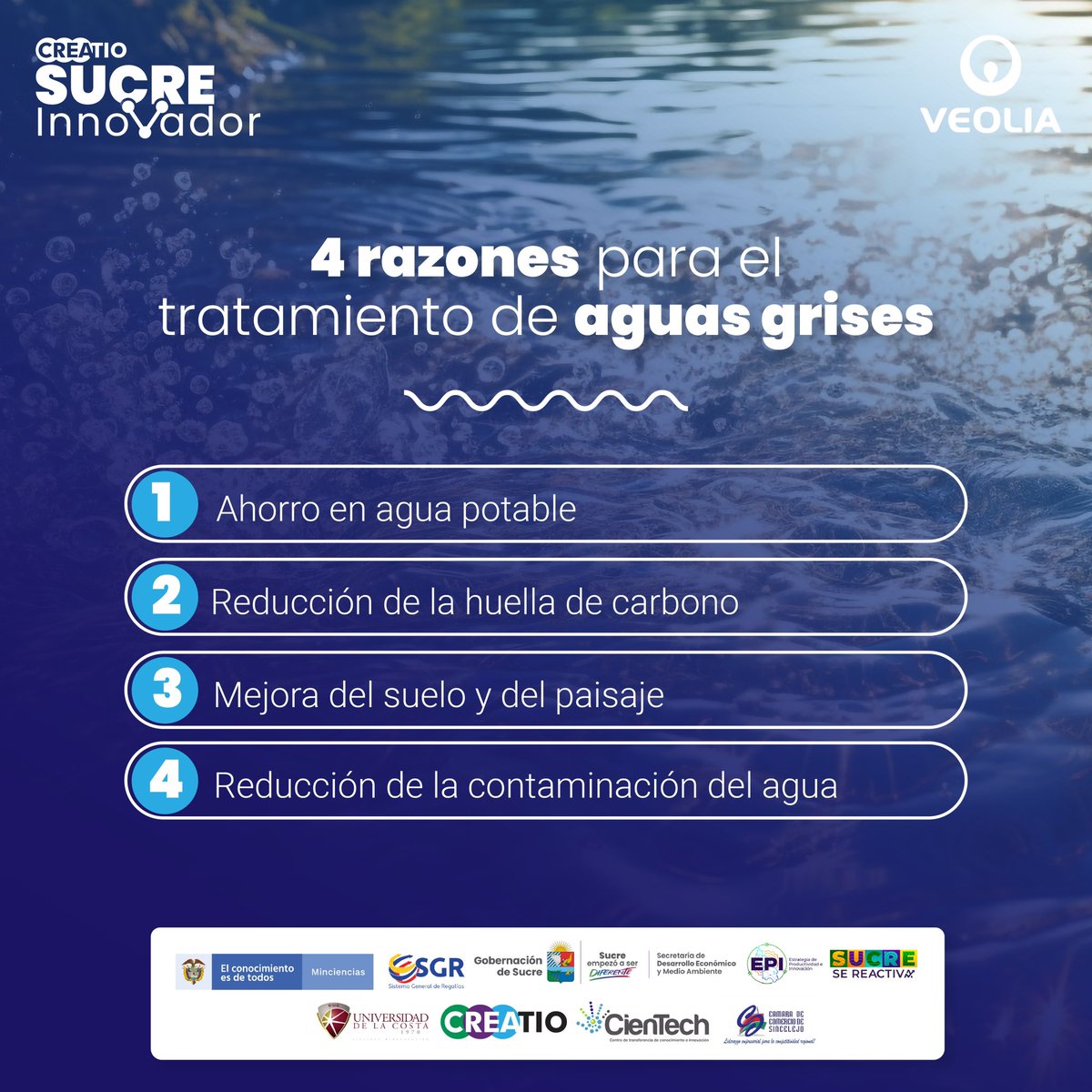 CreatioUnicosta's tweet photo. ¡Hay cientos de razones para el tratamiento de aguas grises! Aquí te contamos algunas de ellas 💦

Esta es una solución innovadora y sostenible con la que estamos comprometidos por el cuidado y protección del medio ambiente.💧🍃

#Veolia #Innovación #AguasGrises https://t.co/rjPXfBT0aR