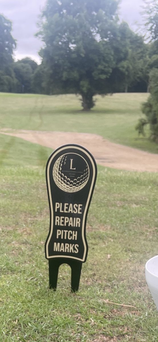 tjdargs's tweet photo. Some big pitch mark repair tools to remind all golfers to do a little gardening on the greens if you leave a pitch mark. @Luttrellstown @CastleMembers https://t.co/KpiAMoN6b2