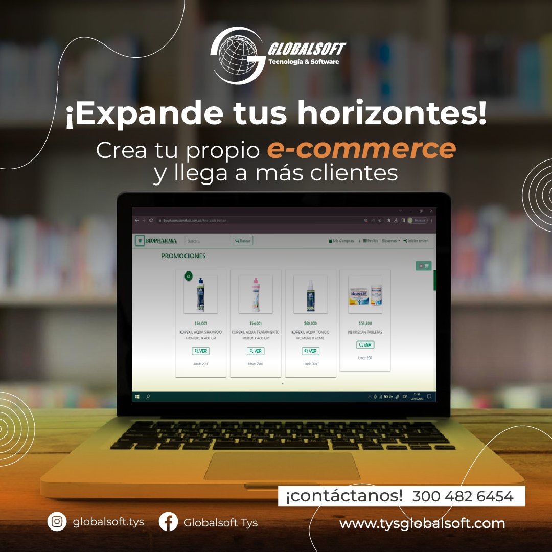 globalsofttys's tweet photo. Llega a más clientes con tu propia tienda virtual. Ponemos a tu disposición nuestra experiencia en la creación de E-commerce, que te ayudará a incrementar tus ventas y tener mayor visualización en el mercado🌏

Contáctanos al 📲300 482 6454

#Ecommerce #tiendaonline #Colombia https://t.co/JxMqlxLJnh