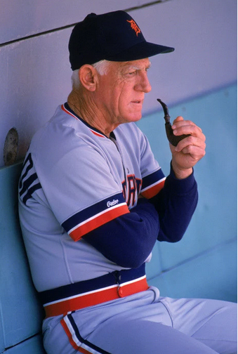 PolyesterUnis's tweet photo. Sparky Anderson, 1991 @tigers (age 57) https://t.co/YVWhKGYFbv