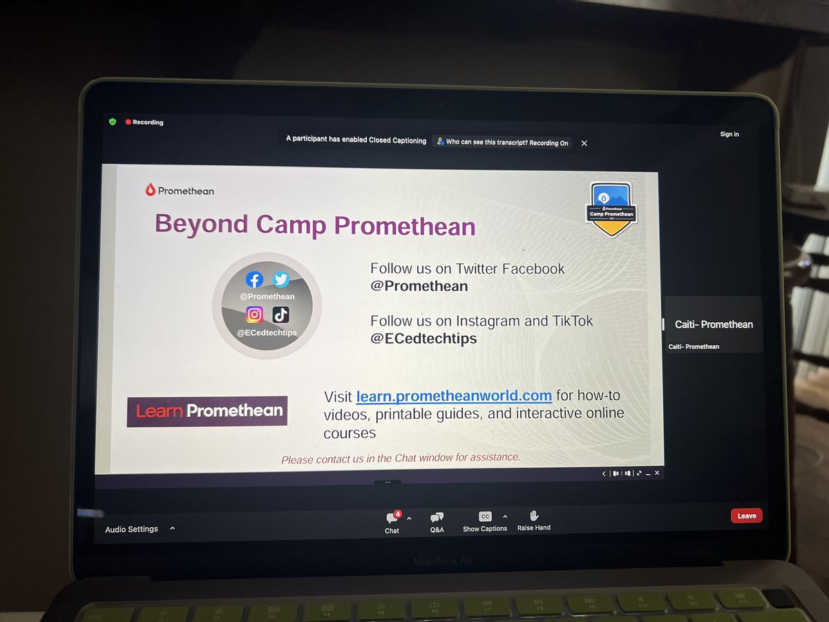 Was signed up for a Math PD on same day as #CampPromethean23 so had major FOMO most of the day but now plugging in! Liked seeing beyond learning!