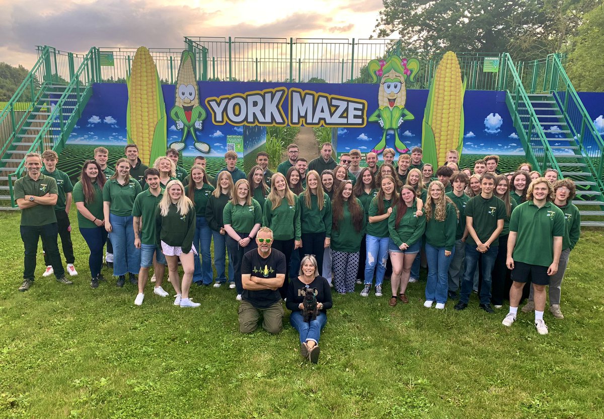 Yorkmaze's tweet photo. Corn Crew assemble! Our maze team enjoyed a team building night with games, prizes, beer &amp; pizza 🍺 🍕These are the people who will make your day utterly amazing! We look forward to welcorning you this summer #teamwork #teambuilding #corncrew #amazing #cornmaze #maizemaze https://t.co/cFqqD3WI8S