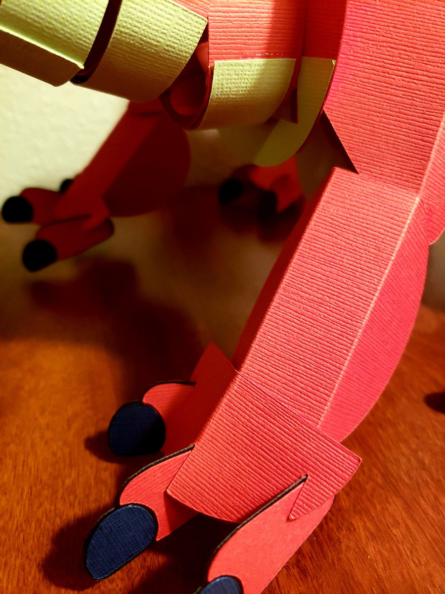 JoPro_64's tweet photo. So excited to share my latest creation! A 3D paper model of Hooktail from #PaperMario

She measures 20 inches long and 10 inches tall. She will be cherished in my game room next to the Mario house 😊

.
.
.
.
#mario #nintendo #ttyd #remasterttyd https://t.co/0kLS8O1dcb