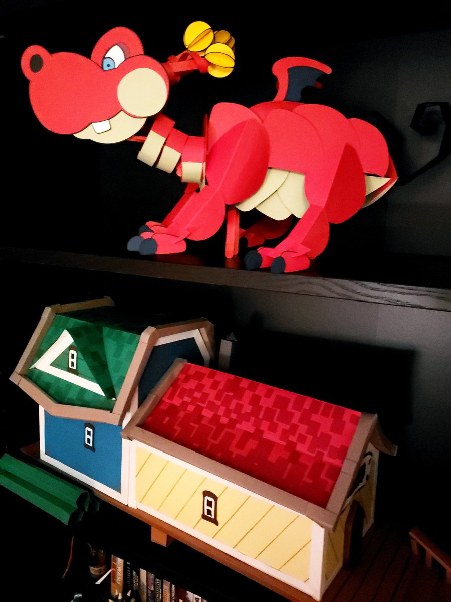 JoPro_64's tweet photo. So excited to share my latest creation! A 3D paper model of Hooktail from #PaperMario

She measures 20 inches long and 10 inches tall. She will be cherished in my game room next to the Mario house 😊

.
.
.
.
#mario #nintendo #ttyd #remasterttyd https://t.co/0kLS8O1dcb