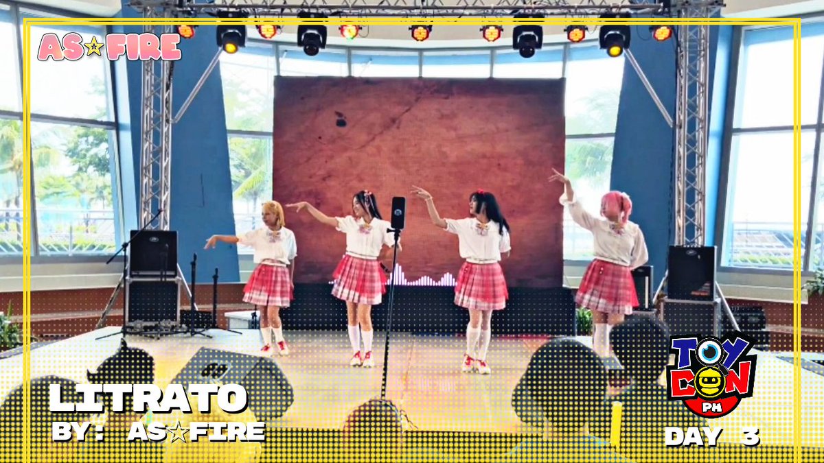Asfire_ph's tweet photo. Day 3 AS☆FIRE Performance in TOYCON 20 is now OUT!
Check out these videos in our YT Channel.
📌Paglubog Ng Araw: https://t.co/5pqOW7BlG3
📌Bahaghari (Nozomu Mix): https://t.co/mCFdROKRRy
📌Litrato: https://t.co/3V7fiDcoKH
#ASFIREph #TOYCONPH #AmboxEvents https://t.co/89Ht2J0KAw