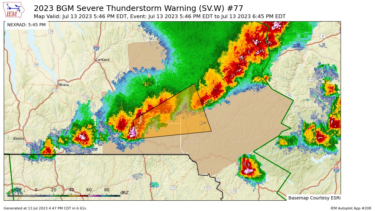 Mark Tarello on Twitter "Severe Thunderstorm Warning [wind 60 MPH