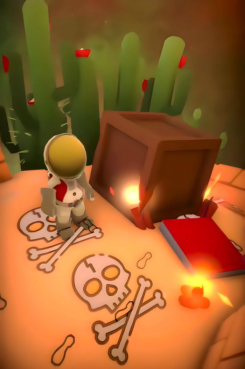 NexrageGames's tweet photo. How it feels walking outside during the summer☀️🫠
Play the Desert Levels out now!🏜️🌵
.
. 
#junkodyssey #mobilegame #indiegames https://t.co/qk6Ouj7lAX