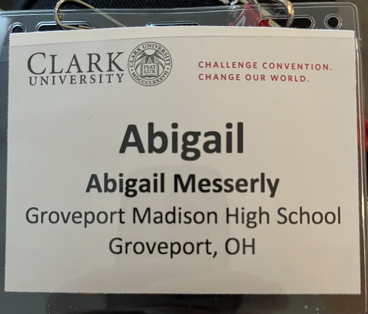 Grateful to be at <a href="/ClarkUniversity/">Clark University</a> this week 🧠 #psychology #groveport