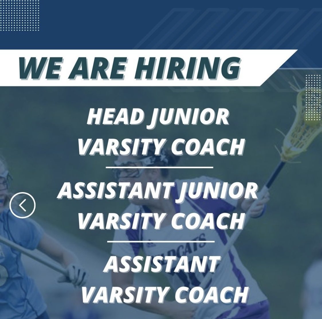 DePaulPrepwlax's tweet photo. Interesting in coaching lacrosse with the Rams??? #HEREcomesDEPAUL #ROLLramsROLL https://t.co/lYKfpx0tyF