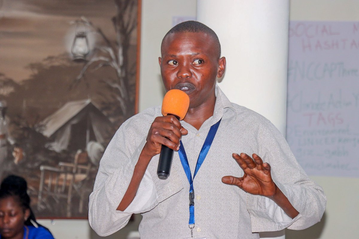 Environmental champion participating in Youth NCCAP III Workshop for Jumia ya Kaunti za Pwani  &amp; South Eastern Economic Bloc #ClimateActionNow #Climateyouthaction #gizabet #climatefinance