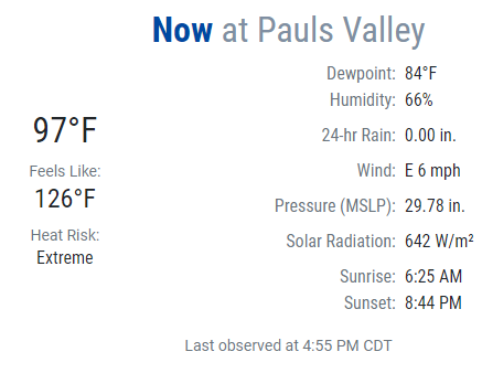 NWSNorman's tweet photo. Pauls Valley, what are you doing? 

Is everything okay down there? 

#okwx https://t.co/yQv0HghhZE