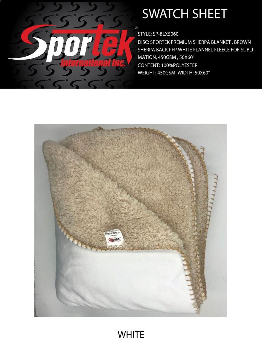 SportekInternat's tweet photo. Wow picks! SP-BLX5060 Sportek Premium Sherpa Blanket at $12.50 at https://t.co/lTiED9nMhH Choose your wows. 🐕 #sublimation #Training https://t.co/VuAMpQ8oat