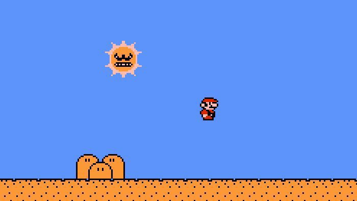 日焼け止め mario3 Remember that level in Super Mario 3 where the sun is trying to