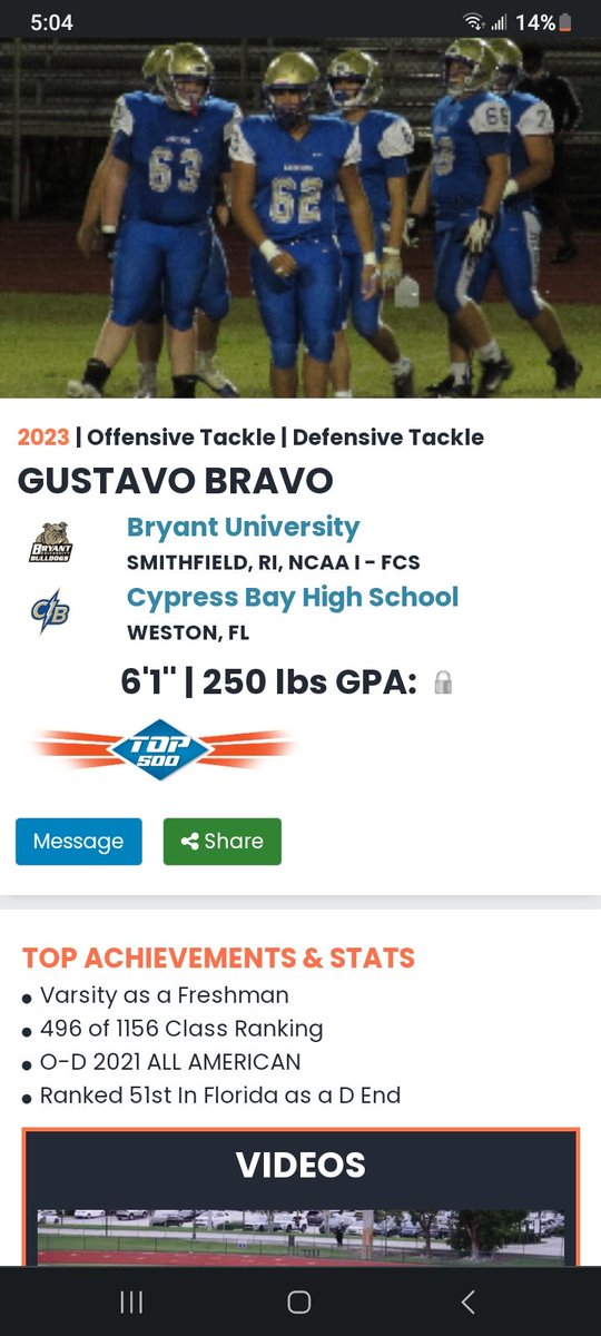 What a day! Another D1 commit! Congratulations, Gustavo! Do you think you have what it takes to compete on the big stage? If so, let's get started! Click here: bit.ly/40C9swy