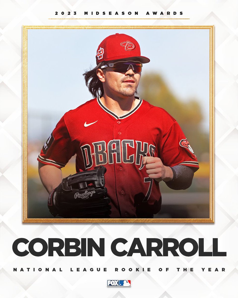 MLBONFOX's tweet photo. The results are in 🗳️

MLB on FOX fans voted @Dbacks OF Corbin Carroll as the 2023 midseason NL ROY 🙌