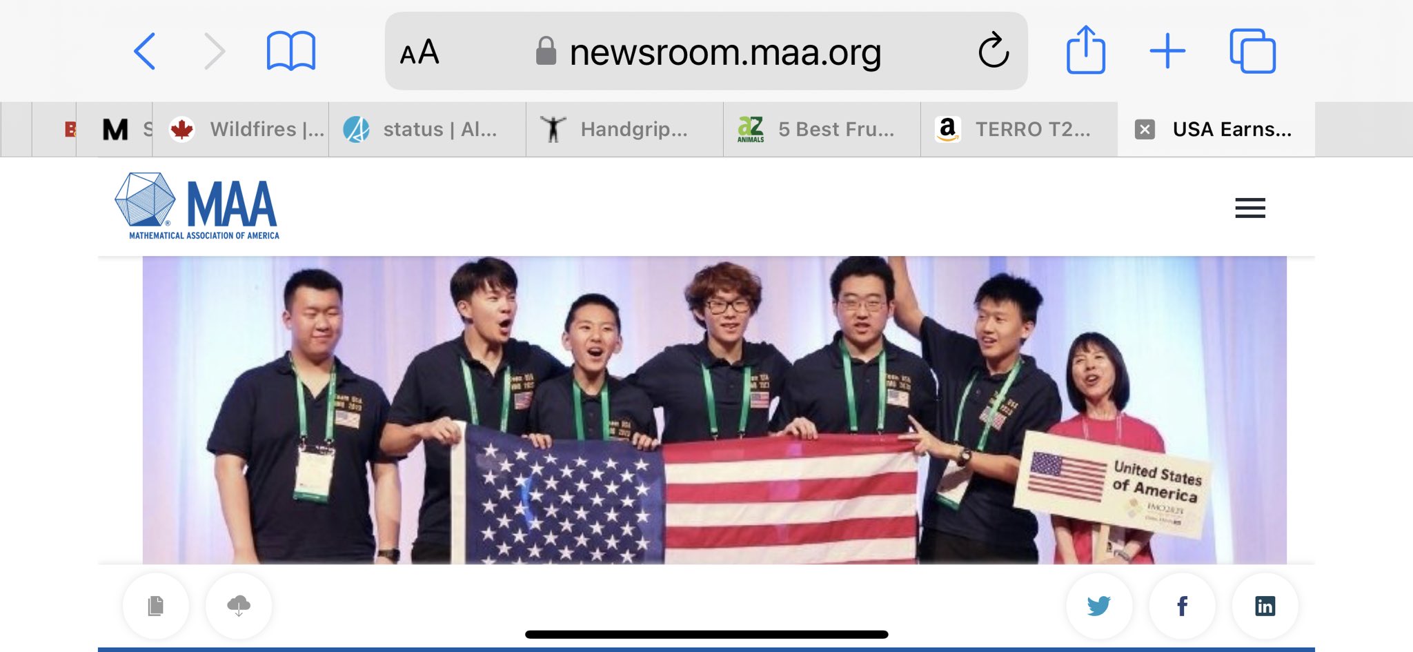 Praveen Asthana on Twitter "zebulgar Also the US 2023 IMO team seems
